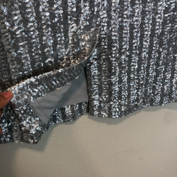 NEW Brooks Brothers Sequin Stretch Pencil Skirt Cocktail Party Size 12 - Picture 8 of 11